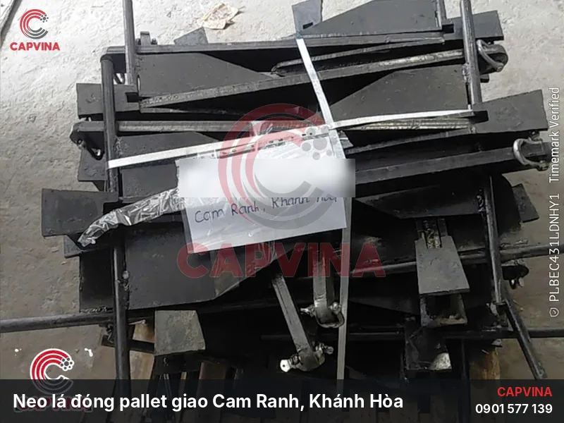 Neo lá đóng pallet giao khách Cam Ranh, Khánh Hòa