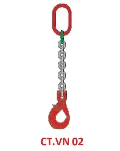 Sling xích kiểu CT.VN 02: 1 chân – móc mắt