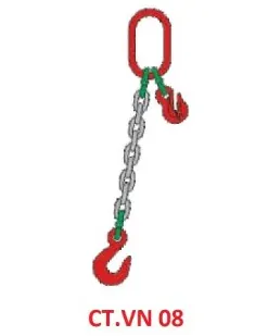 Sling xích kiểu CT.VN 08: 1 chân – có thu ngắn
