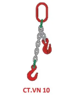 Sling xích kiểu CT.VN 10: 1 chân – thu ngắn kép