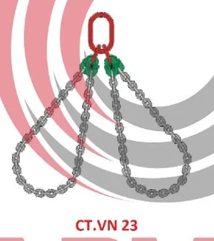 Sling xích kiểu CT.VN 23: 2 vòng xích ôm hàng