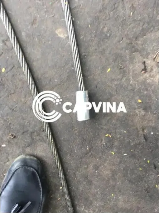 Cáp thép bấm chì suông đầu cáp Capvina